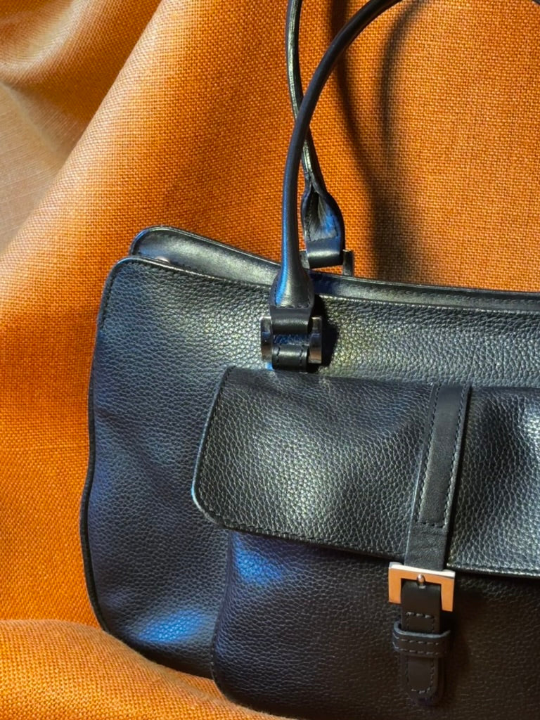 Sac Longchamps en cuir noir