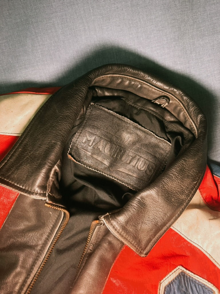Veste en cuire USA - VENDU