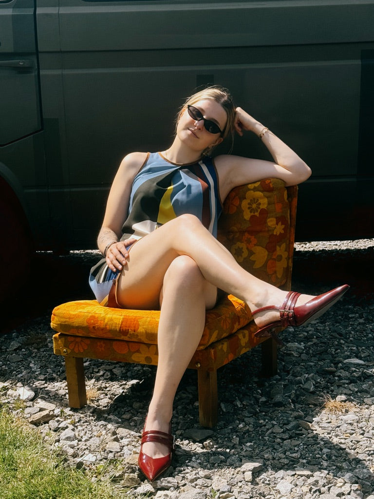 Robe satinée
