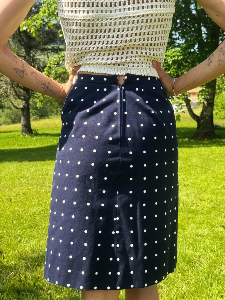 Jupe en jeans à Pois 70’s – Christian Dior