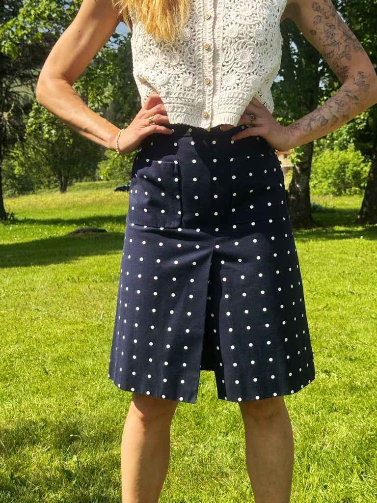Jupe en jeans à Pois 70’s – Christian Dior