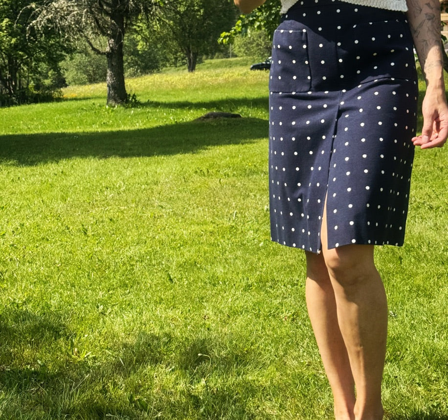 Jupe en jeans à Pois 70’s – Christian Dior