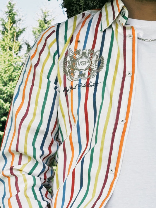 Chemise en coton multicolore
