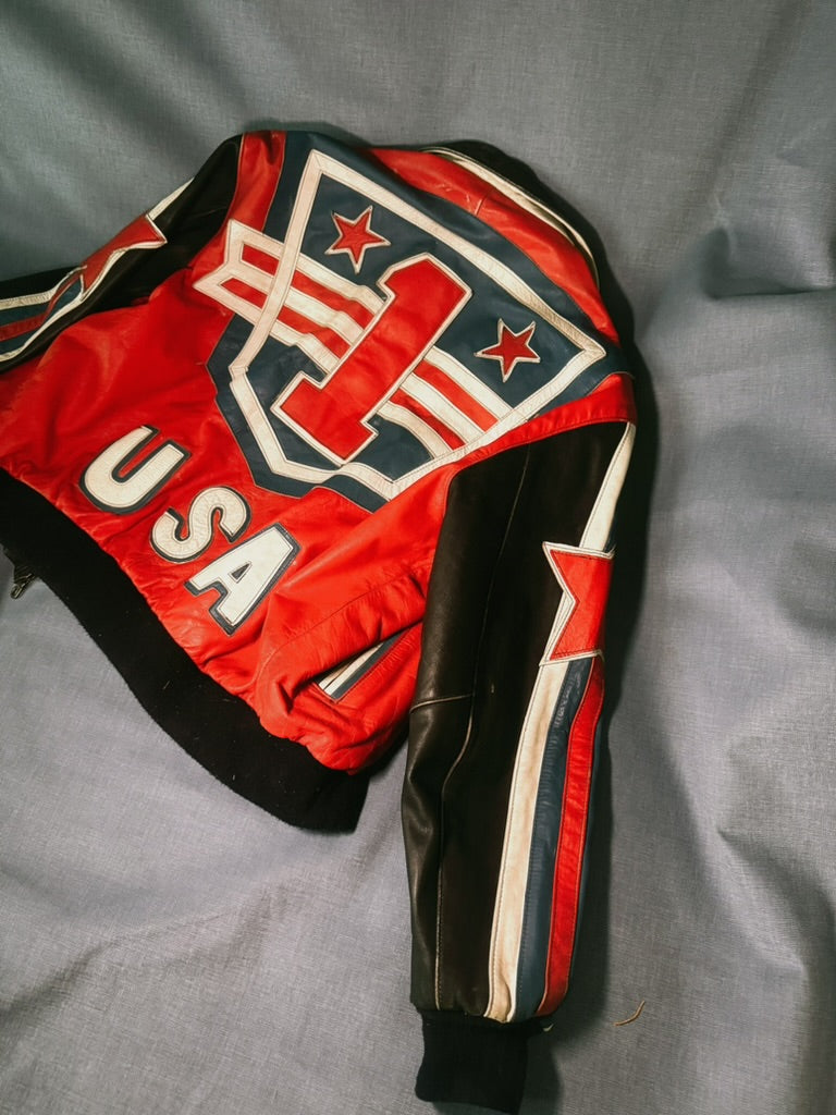 Veste en cuire USA - VENDU
