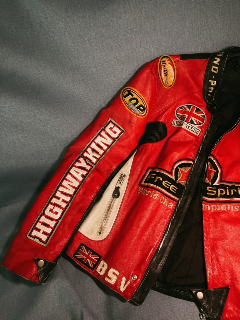 Veste en cuir GRAND PRIX MOTO